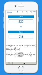 Ounces to grams and grams to oz weight converter screenshot #3 for iPhone