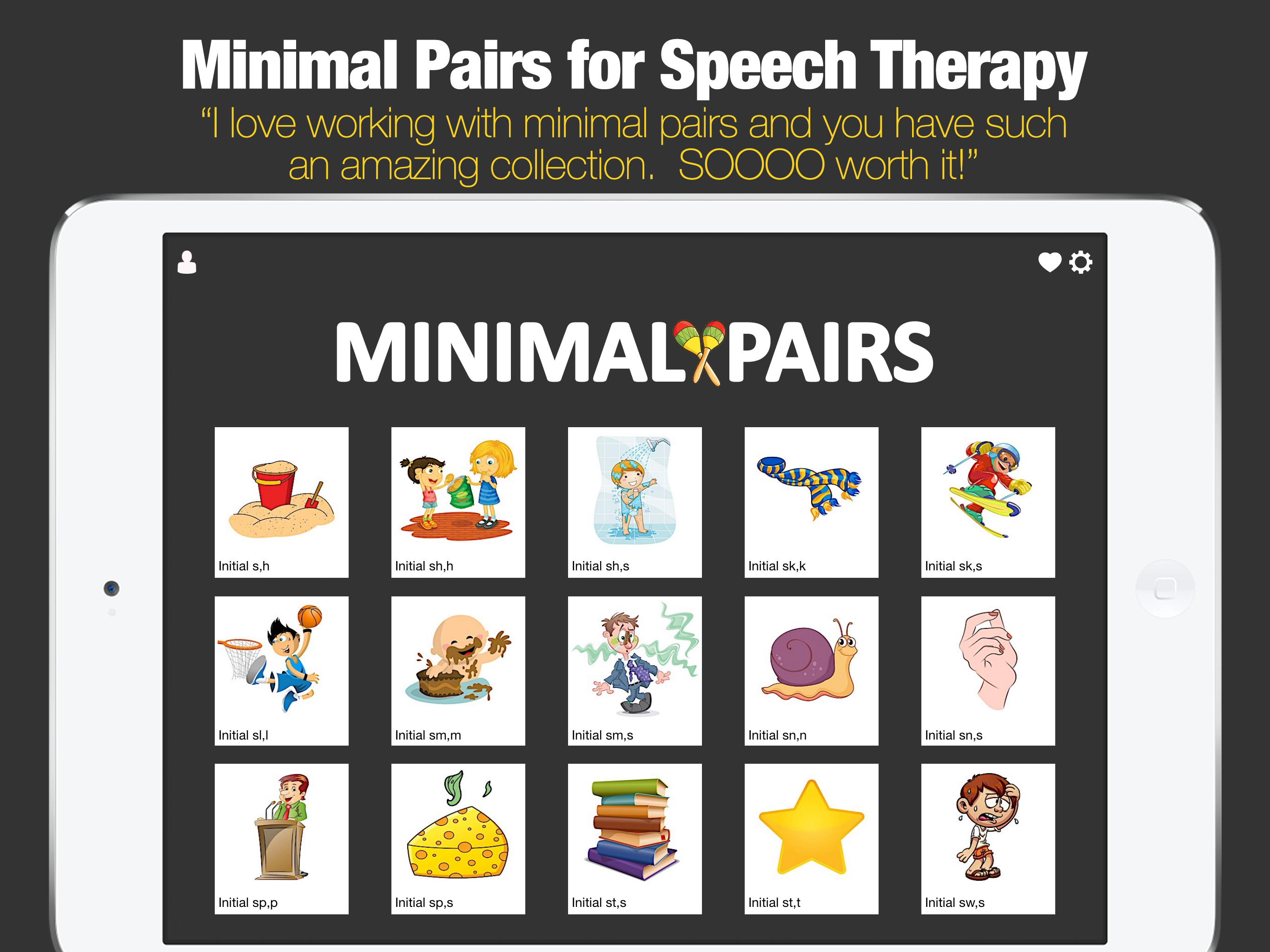 Minimal Pairs for Speech Therapy