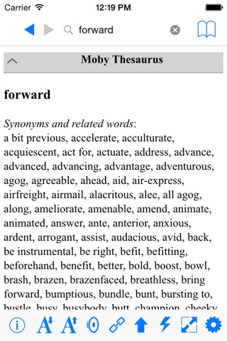 Pocket Deluxe English Dictionary And Thesaurus screenshot 4