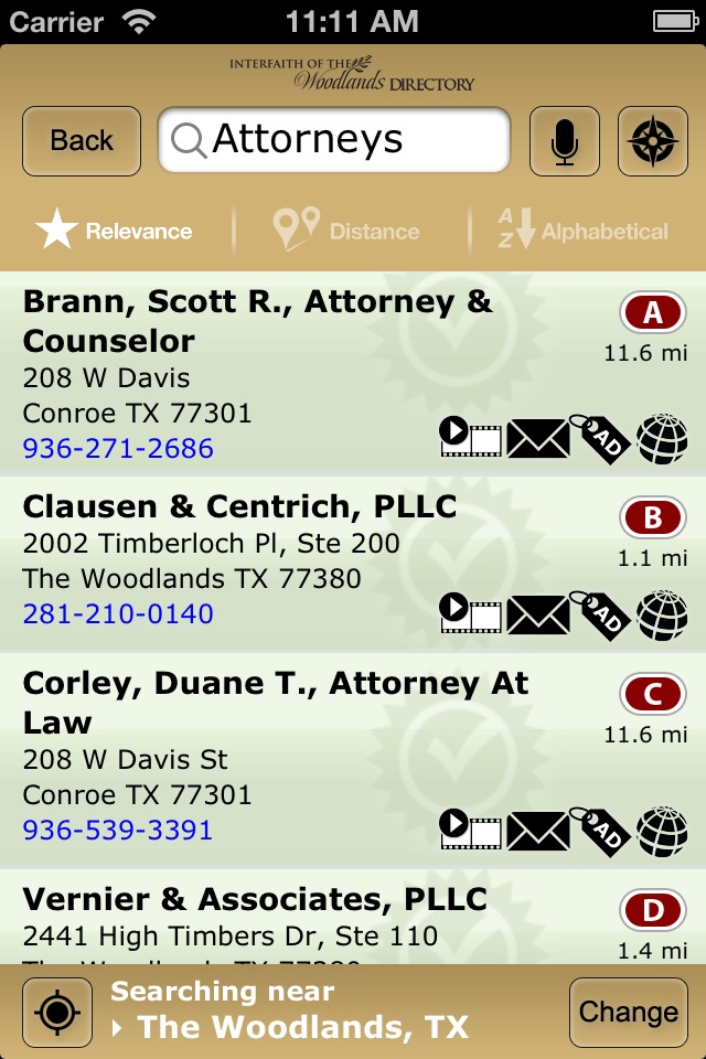 The Woodlands Directory screenshot 3