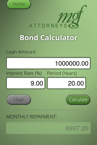 MGF Conveyancing Calculator screenshot 2