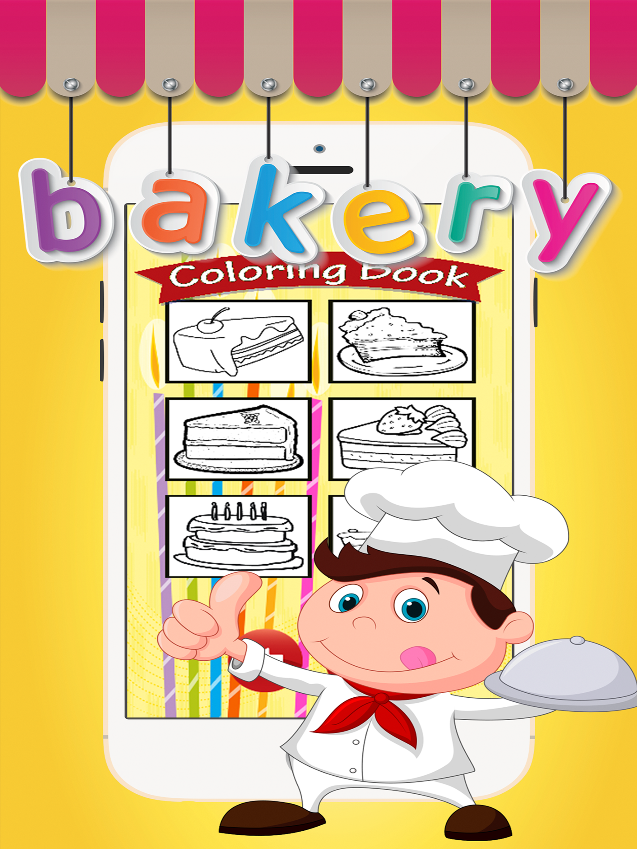Color ME: Bakery Cup cake Pop Maker Kids Coloring screenshot 6