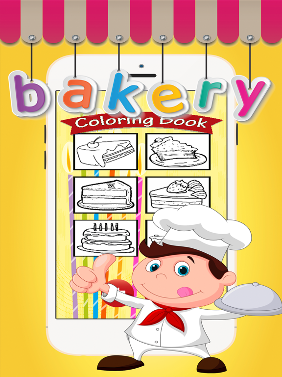 Color ME: Bakery Cup cake Pop Maker Kids Coloring iPad screenshot