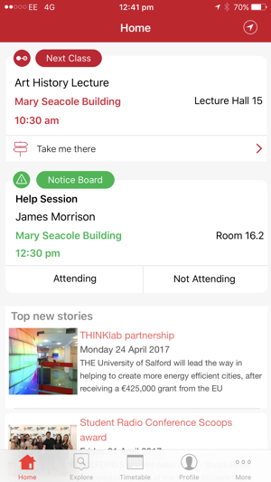 Salford Business School Location Based Service App(圖3)-速報App