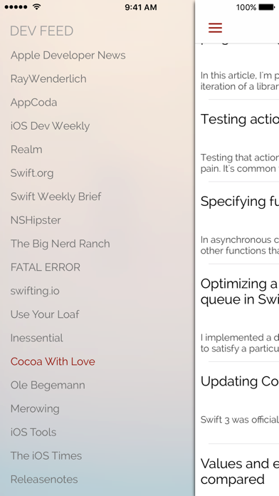 How to cancel & delete Dev Feed - News for iOS Developers from iphone & ipad 2