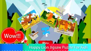 The lion cartoon jigsaw puzzle games screenshot #5 for iPhone