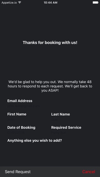 App screenshot