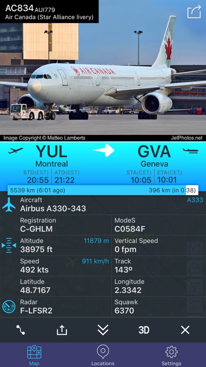 Flight Tracker - Online Status Plane*