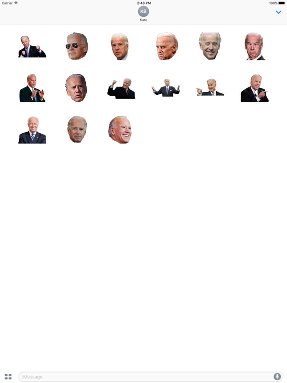 Screenshot #5 pour Joe Biden Emoji Stickers