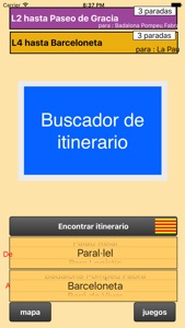 Metro de Barcelona - Buscador de itinerarios screenshot #1 for iPhone