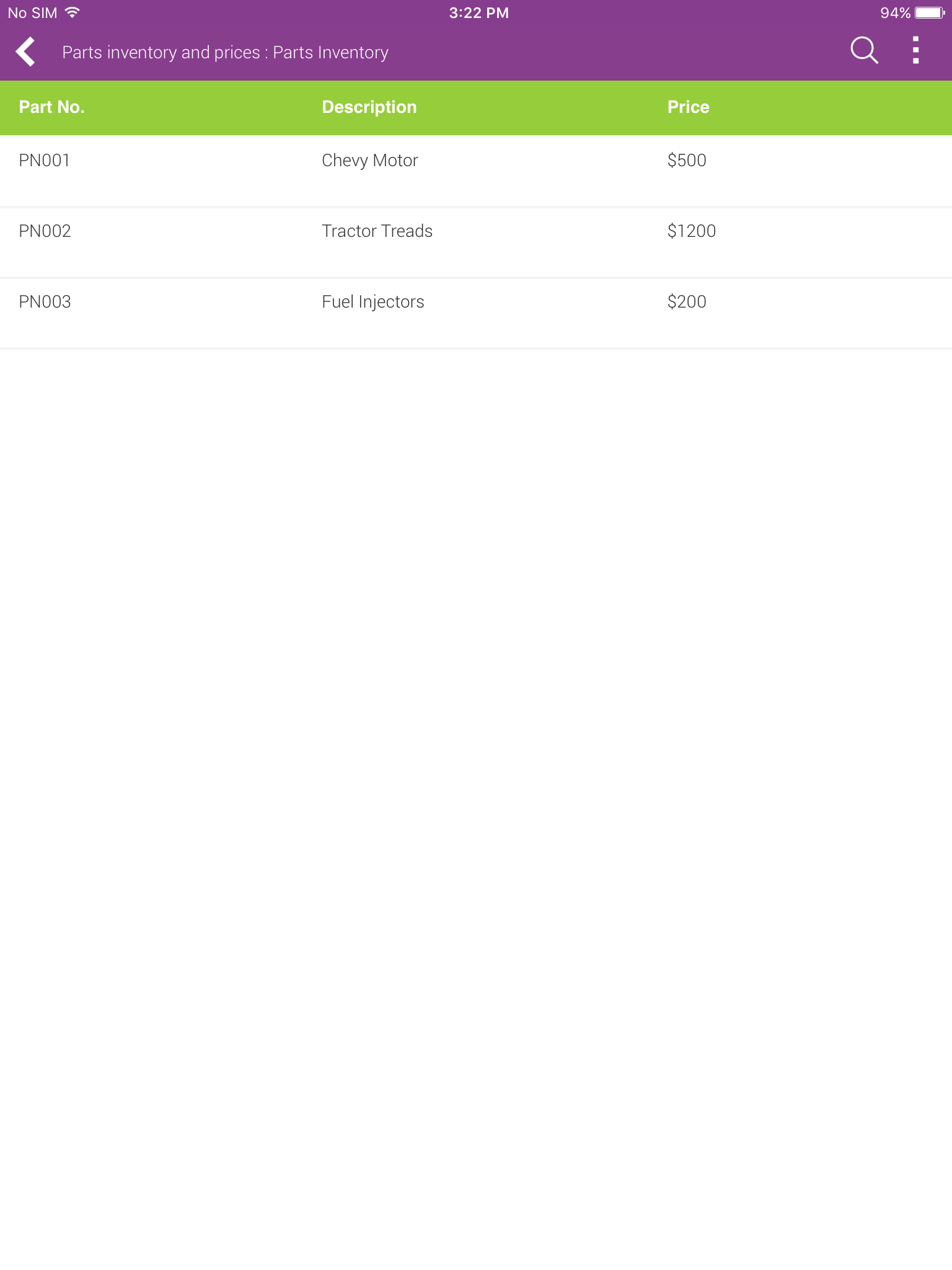 IFS Quick Reports