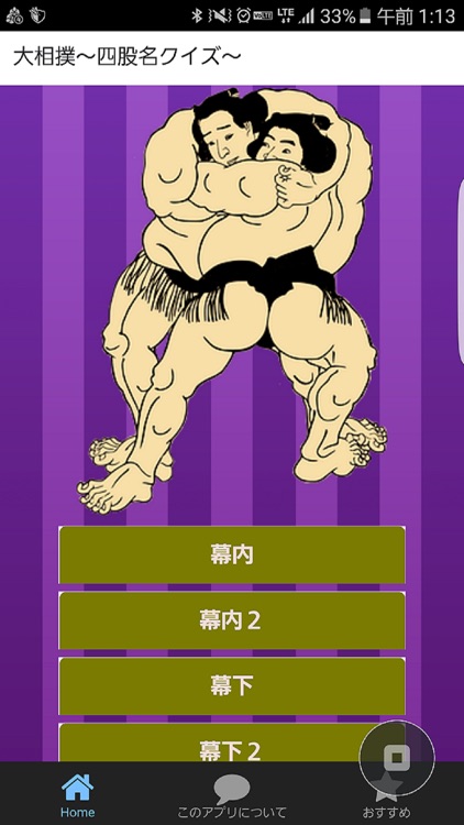 大相撲　四股名クイズ