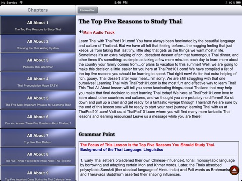 Introduction to Thai Language and Culture for iPad screenshot 2