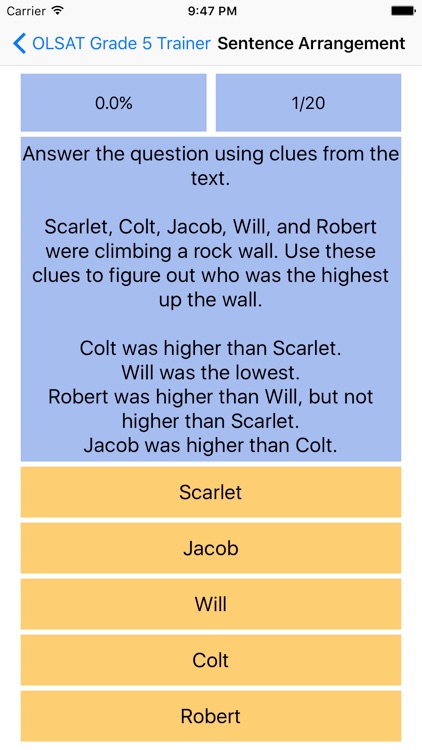 OLSAT for 5th Grade screenshot-3
