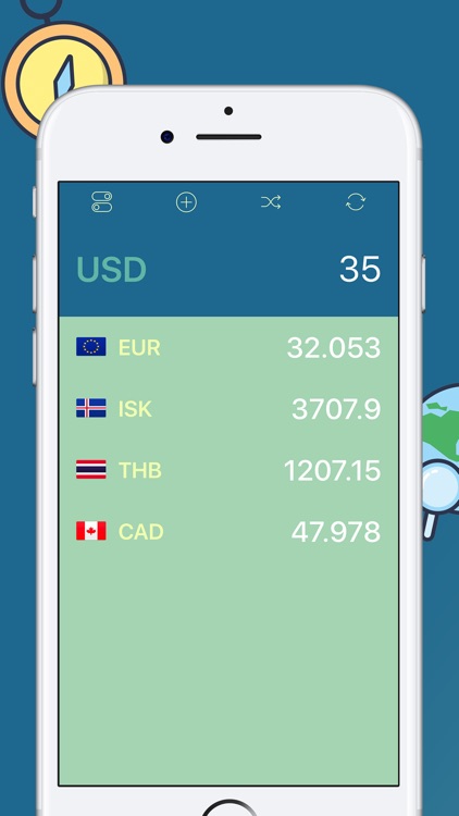 Kurrency, travel with real-time currency converter screenshot-0
