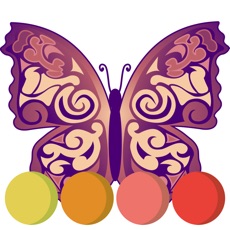 Activities of Colorful butterfly coloring book