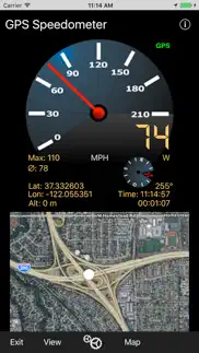 gps-speedometer iphone screenshot 1