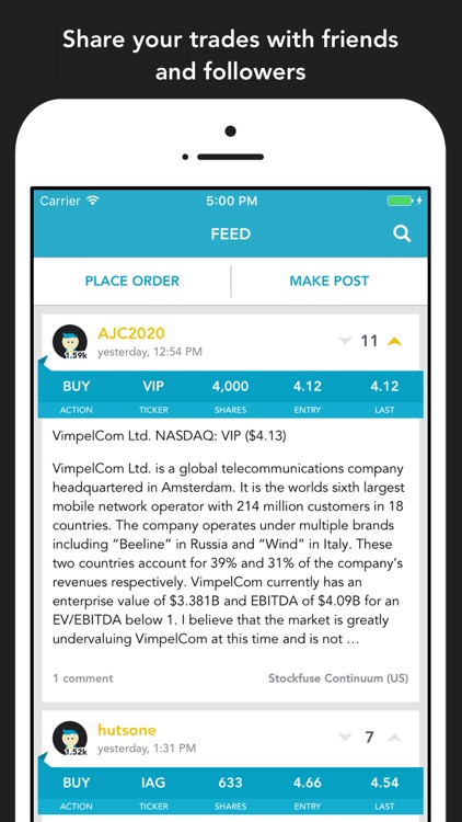 Stockfuse – Virtual Stock Market Game screenshot-3