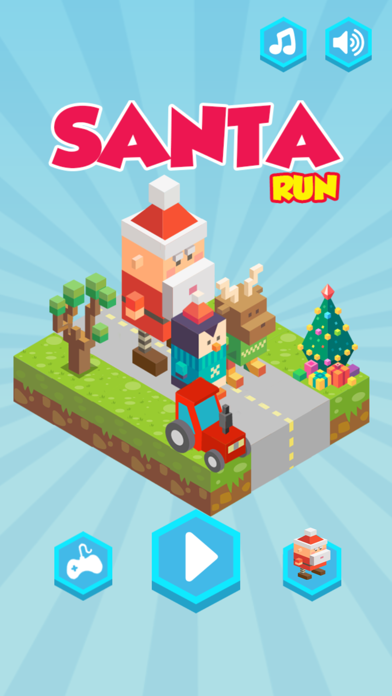Santa Run - Endless Running Game for Christmas app screenshot