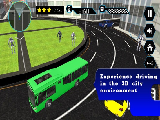 Robot Passengers City Bus iPad screenshot