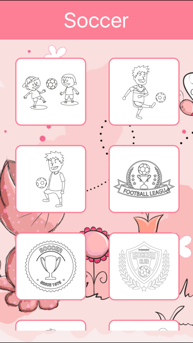 Screenshot #3 pour Football: Livre à colorier pour les enfants