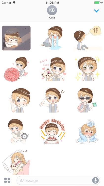 Keta The Funny Boy In Love Sticker