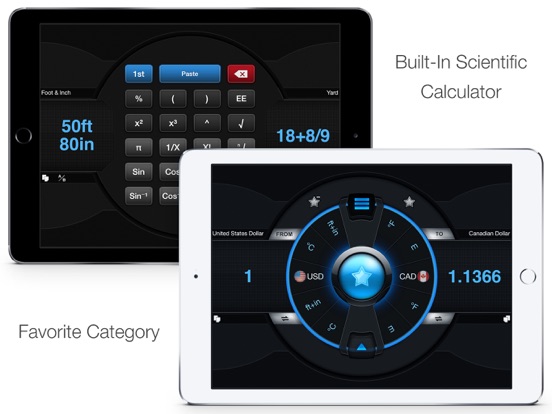 Currency & Unit Converter # iPad screenshot 4 - Utilities app
