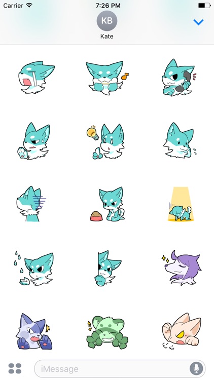 Funny Wolf Animated Sticker