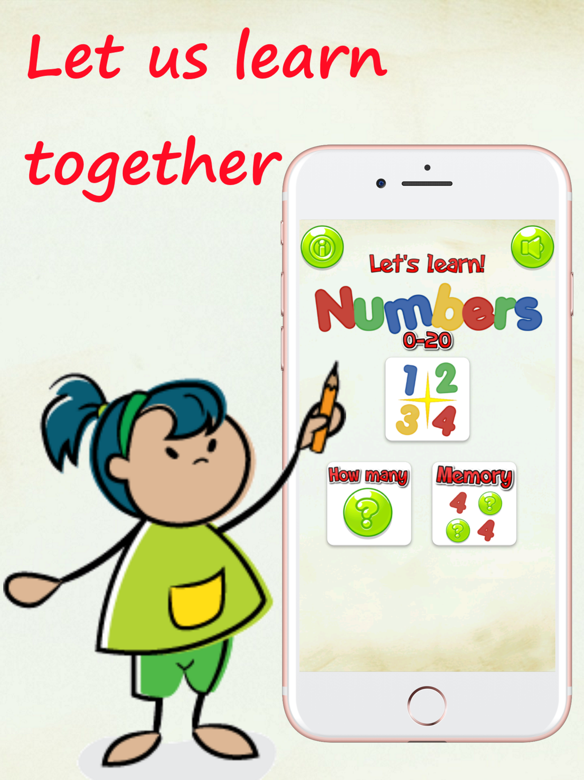 Let's learn! Numbers - count from 1 to 20