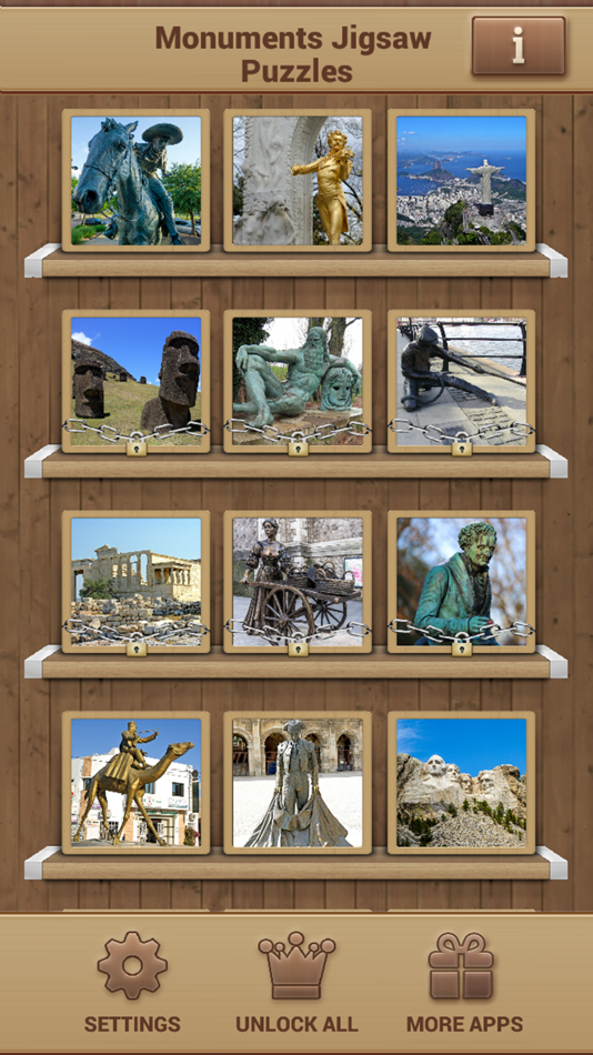 #2. Monuments Jigsaw Puzzles (iOS) 由: Wizards Time LLC