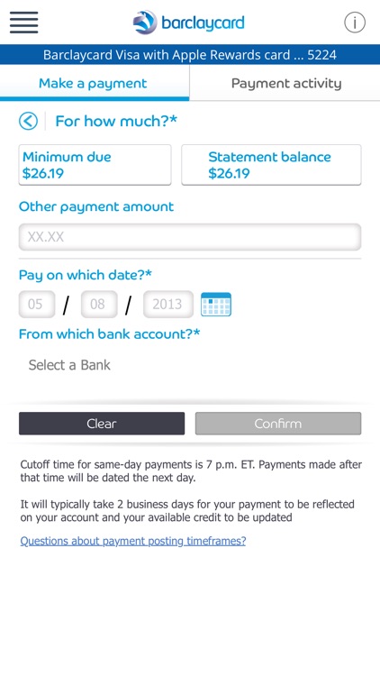 Barclaycard screenshot-3