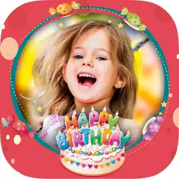 Birthday party photo frames for kids app icon