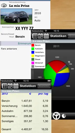 Screenshot von SpritProtokoll auf dem iPhone 3