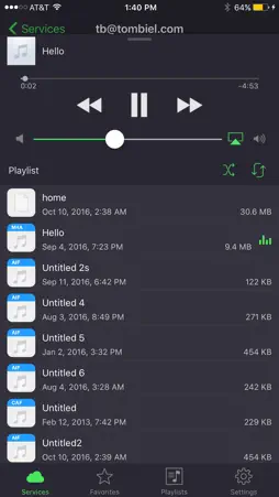 Waver Cloud Music Player screenshot 1