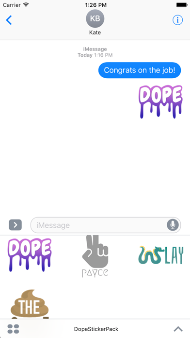 Screenshot #2 pour Dope Sticker Pack