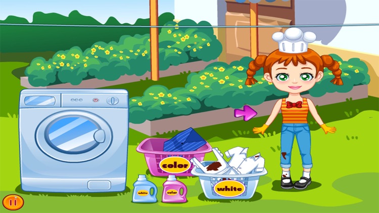 Laundry Cleaning Time - game for girls