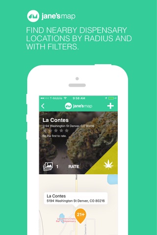 jane's map: find and rate cannabis dispensaries screenshot 2