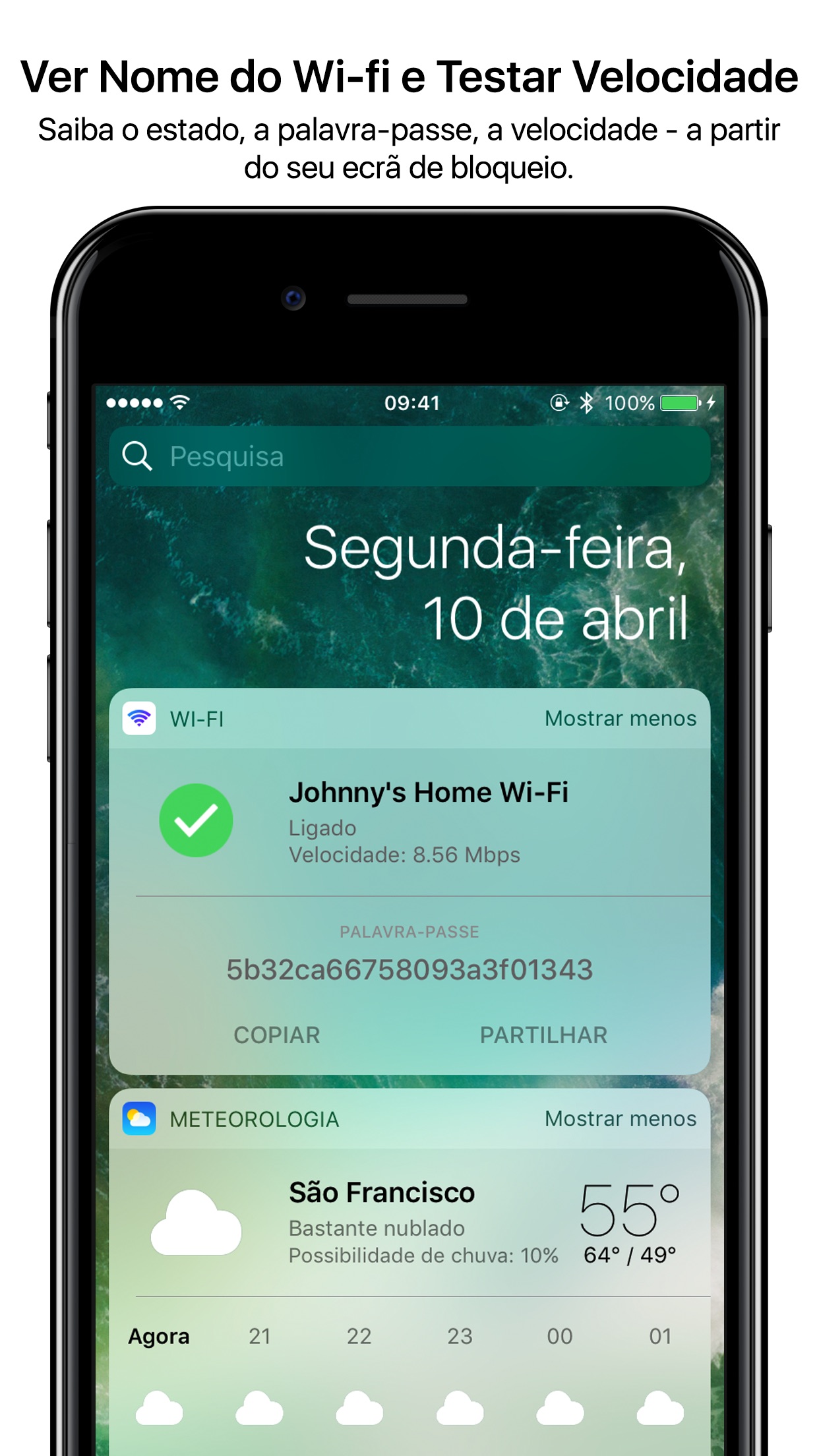 Screenshot do app Wifi Widget - See, Test, Share