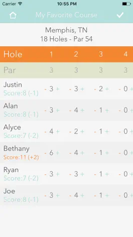 Game screenshot iDisc Golf Scorecard mod apk