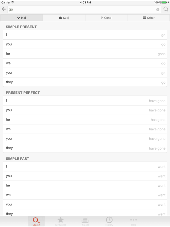 Korean - English Dictionary & Phrasebook / 영한사전 iPad screenshot 4 - Reference app