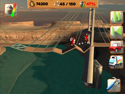 Скриншот из Bridge Constructor Playground!