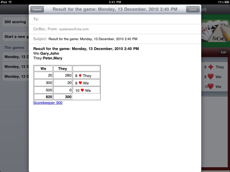 Scorekeeper 500 screenshot-4