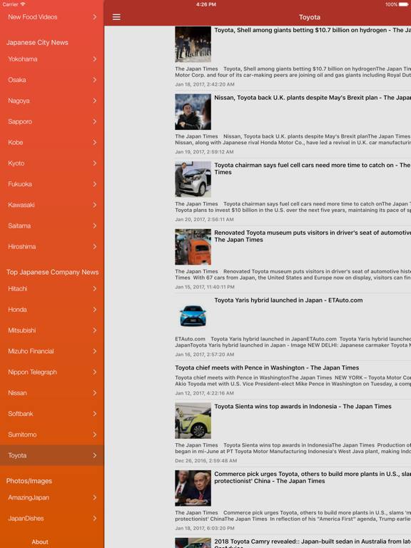 Japanese News in English iPad screenshot 4 - News app