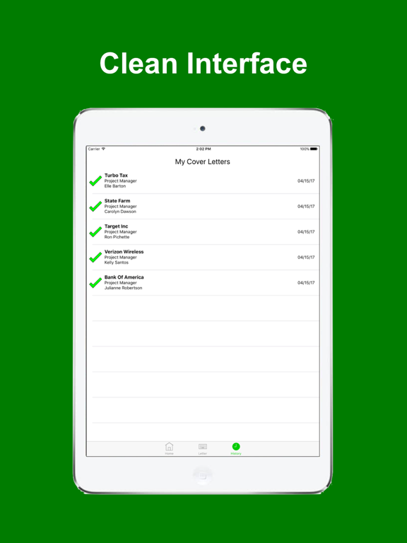 Cover Letter+ iPad screenshot