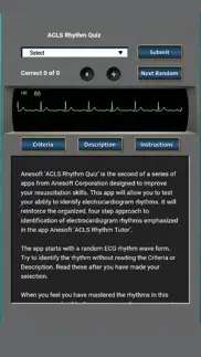 acls rhythm quiz iphone screenshot 1