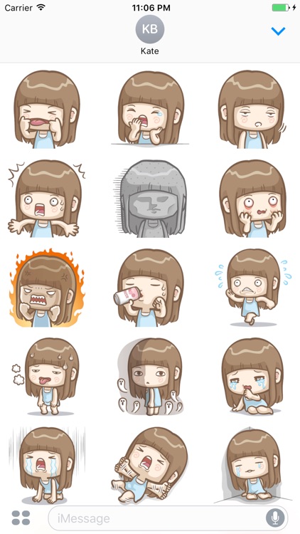 Animated AYA Cutie Stickers 2