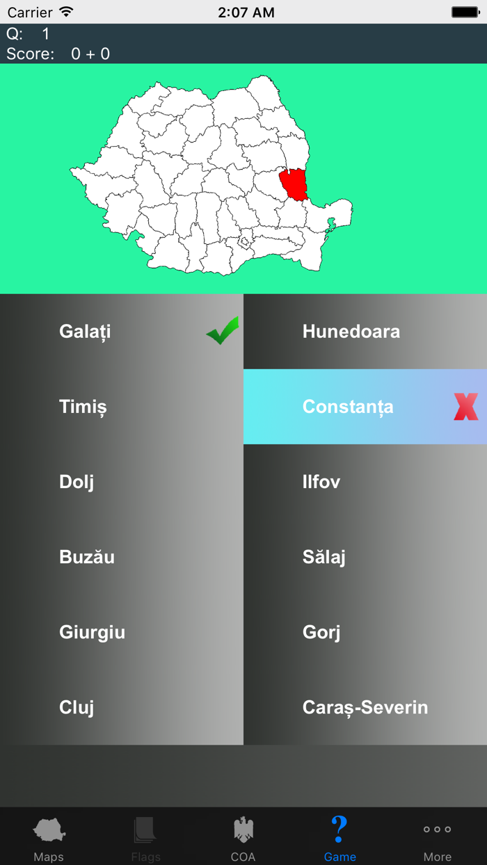 Romania Region Maps and Capitals