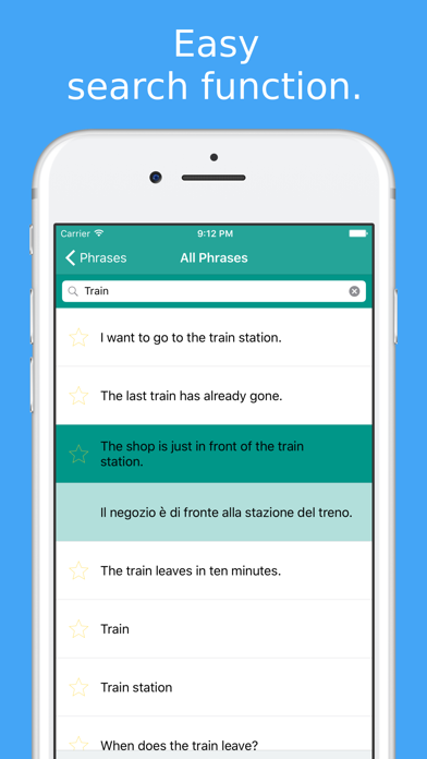 Simply Learn Italian - Travel Phrasebook for Italy iPhone screenshot 5 - Education app