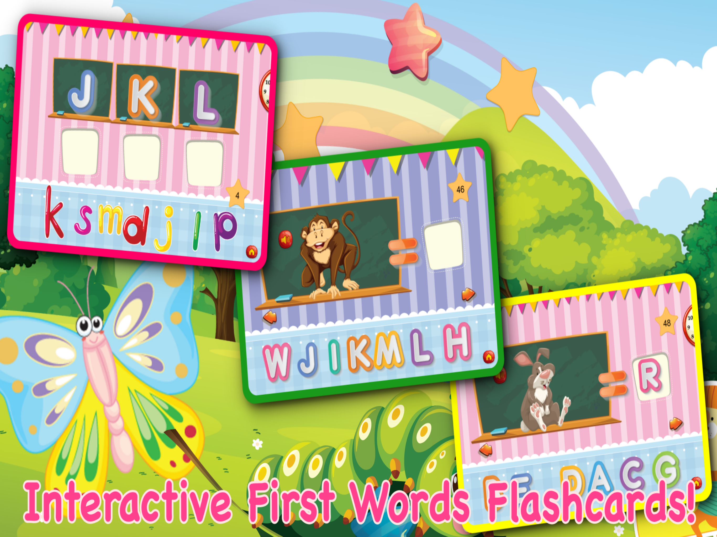 Colors & Shapes Bug Game For Toddler Kids