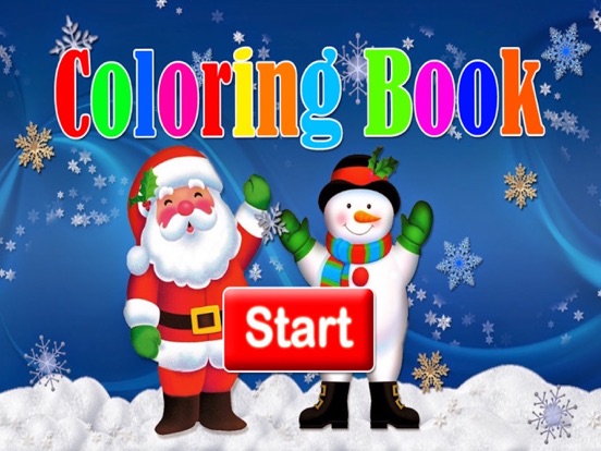 塗り絵の本 サンタクロース クリスマスツリー カートゥーン アプリ 子供向けのおすすめ画像4